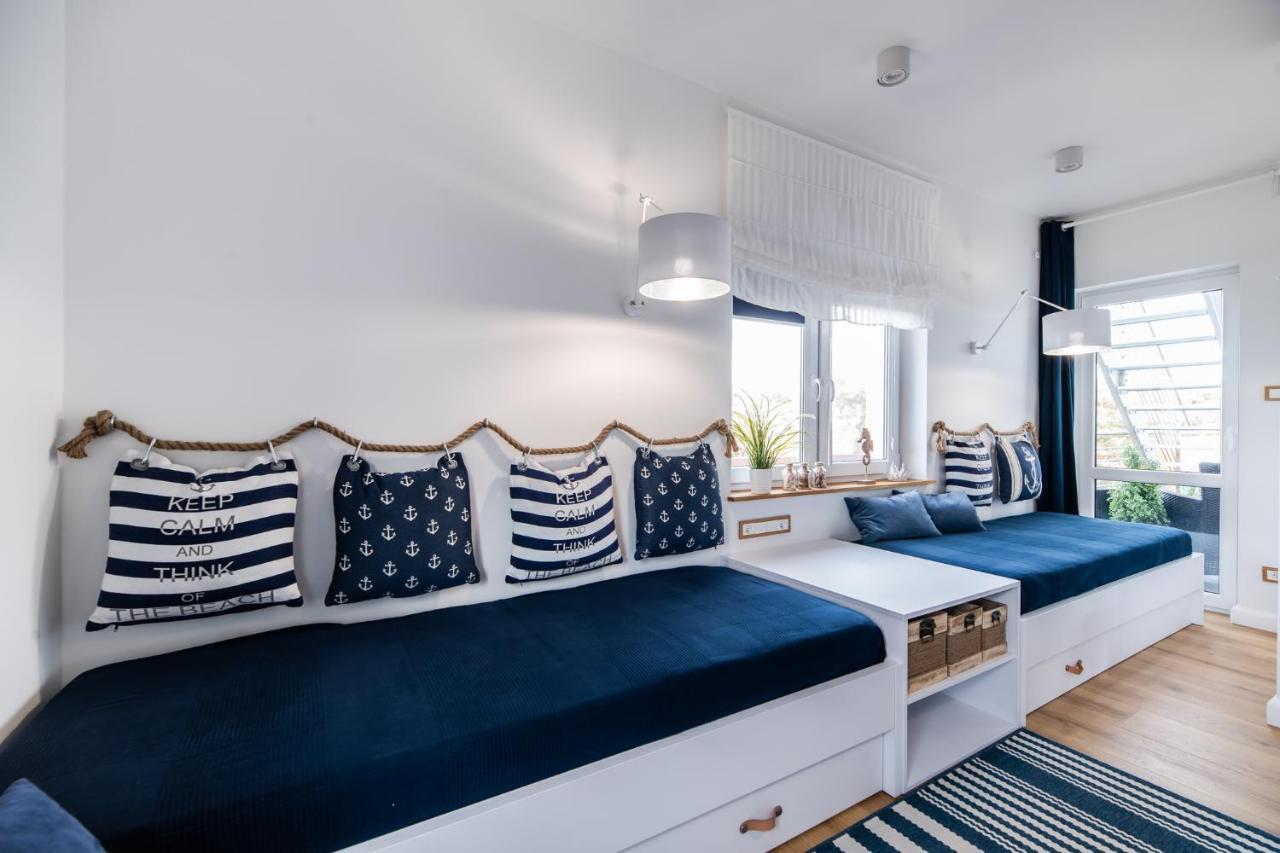 Apartment Blue Marine 19 Z Tarasem I Widokiem Na Morze Przy Plazy Rowy (Pomerania)