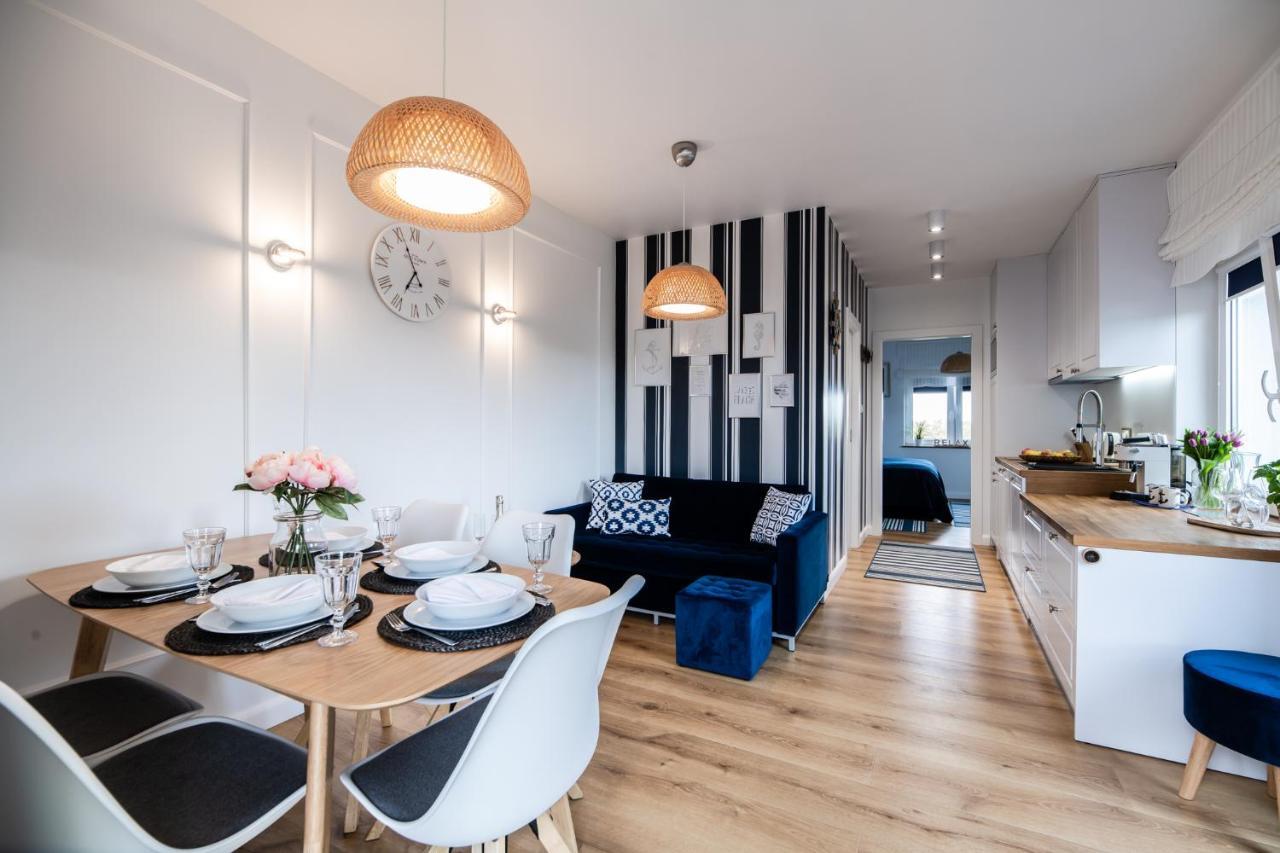 Blue Marine 19 Z Tarasem I Widokiem Na Morze Przy Plazy Apartment Rowy (Pomerania)