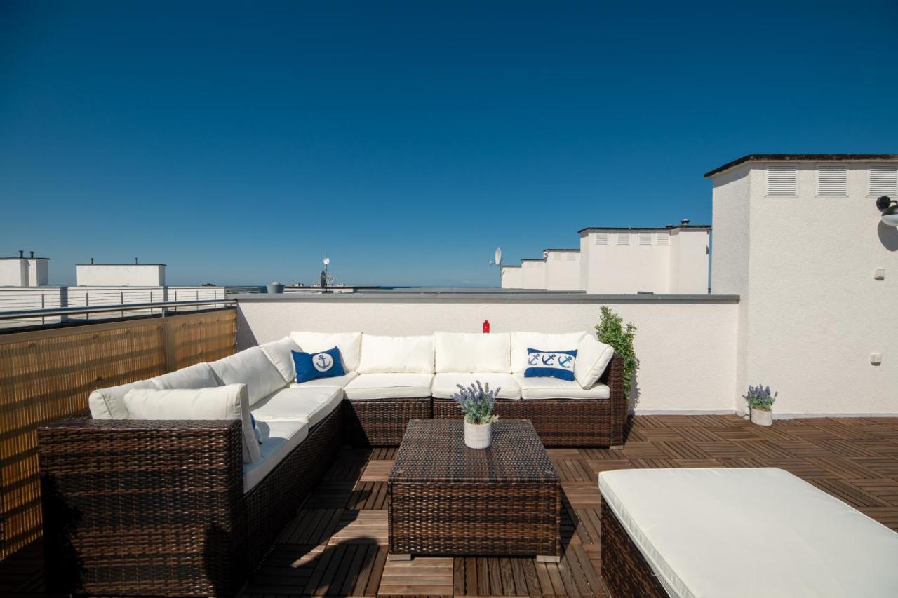 Apartment Blue Marine 19 Z Tarasem I Widokiem Na Morze Przy Plazy Rowy (Pomerania)